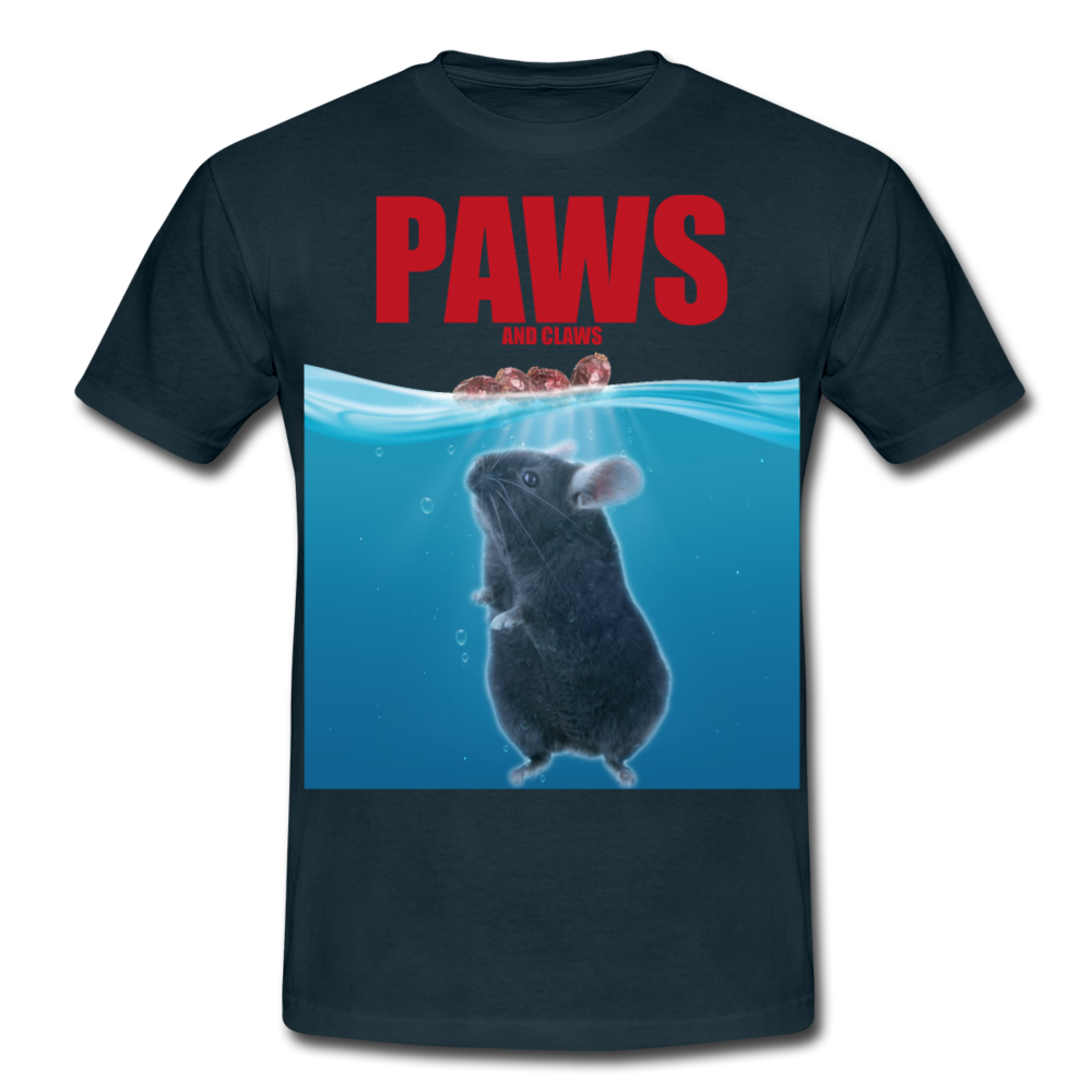 Paws Chinchilla | Männer T-Shirt - Navy