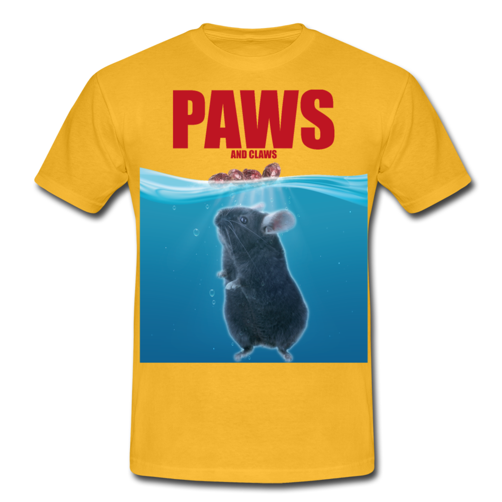 Paws Chinchilla | Männer T-Shirt - Gelb
