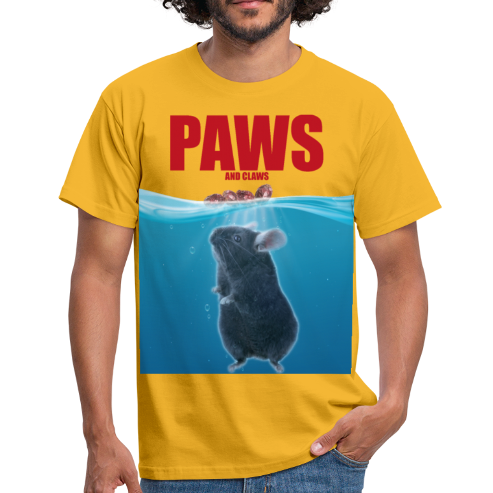 Paws Chinchilla | Männer T-Shirt - Gelb