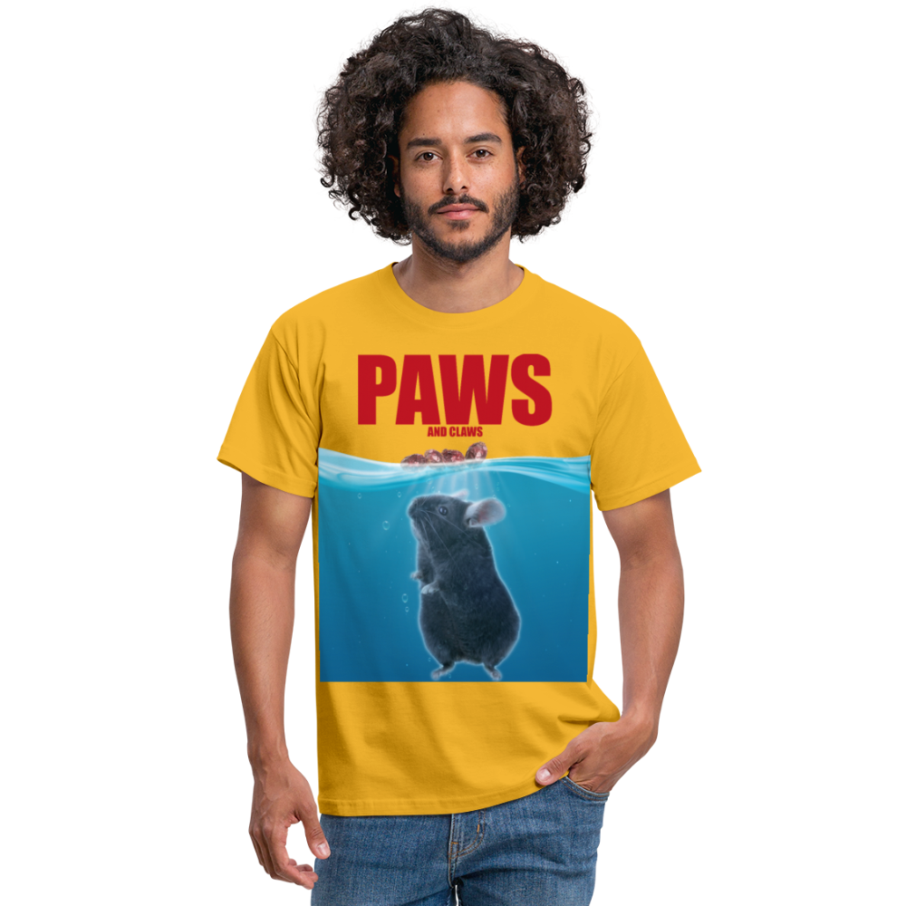 Paws Chinchilla | Männer T-Shirt - Gelb