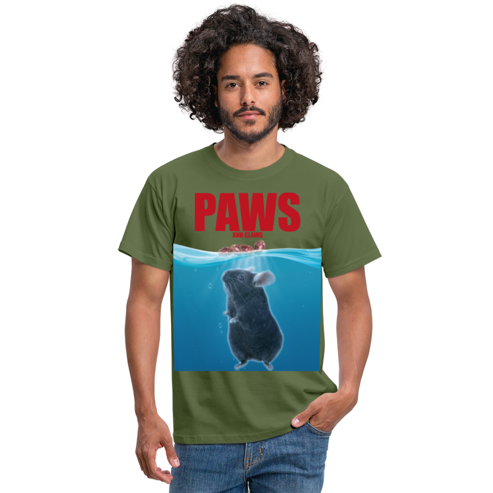 Paws Chinchilla | Männer T-Shirt - Militärgrün