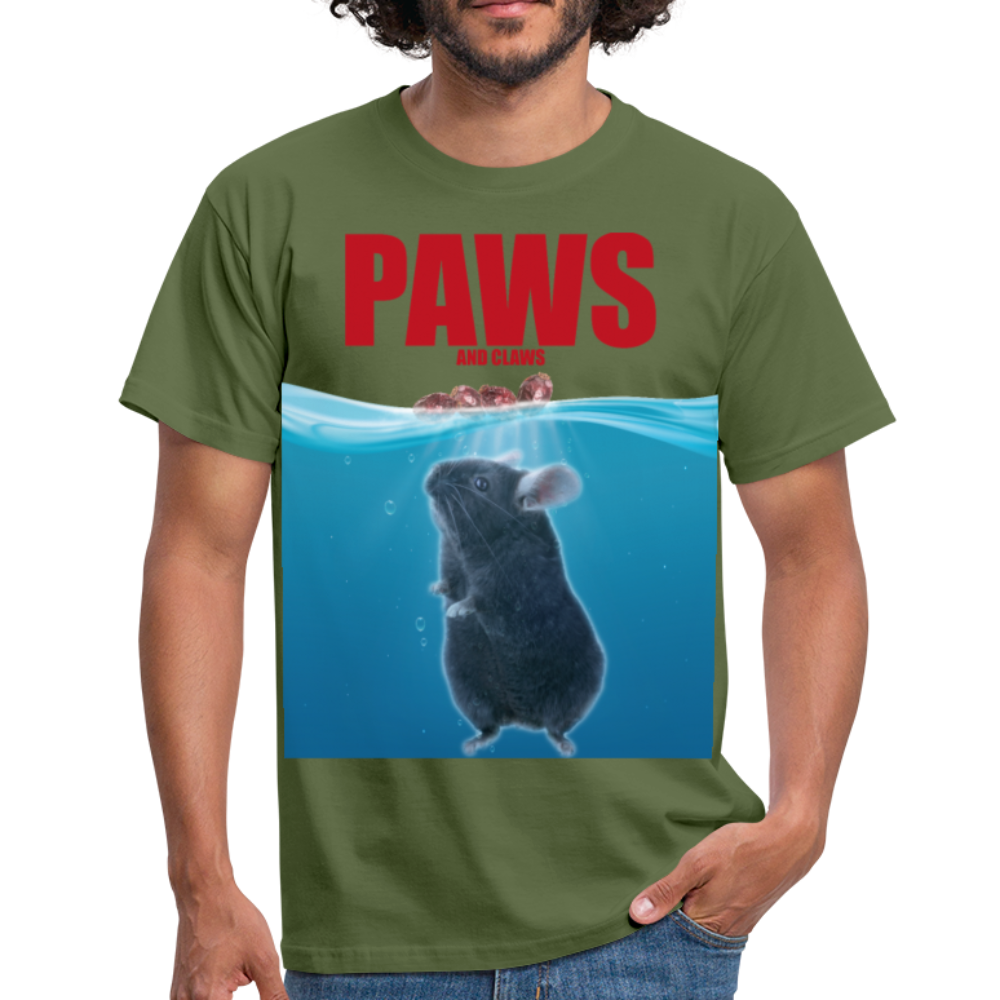 Paws Chinchilla | Männer T-Shirt - Militärgrün