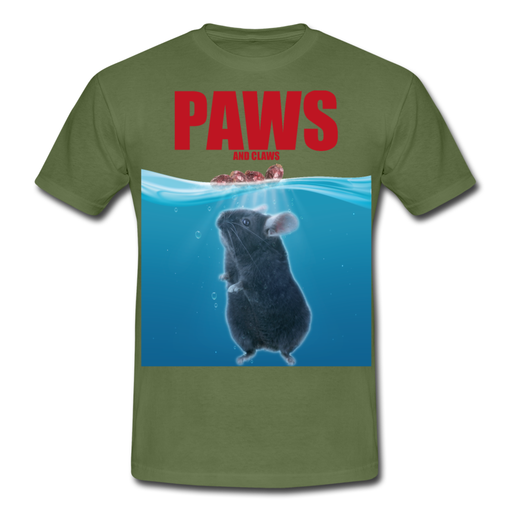 Paws Chinchilla | Männer T-Shirt - Militärgrün