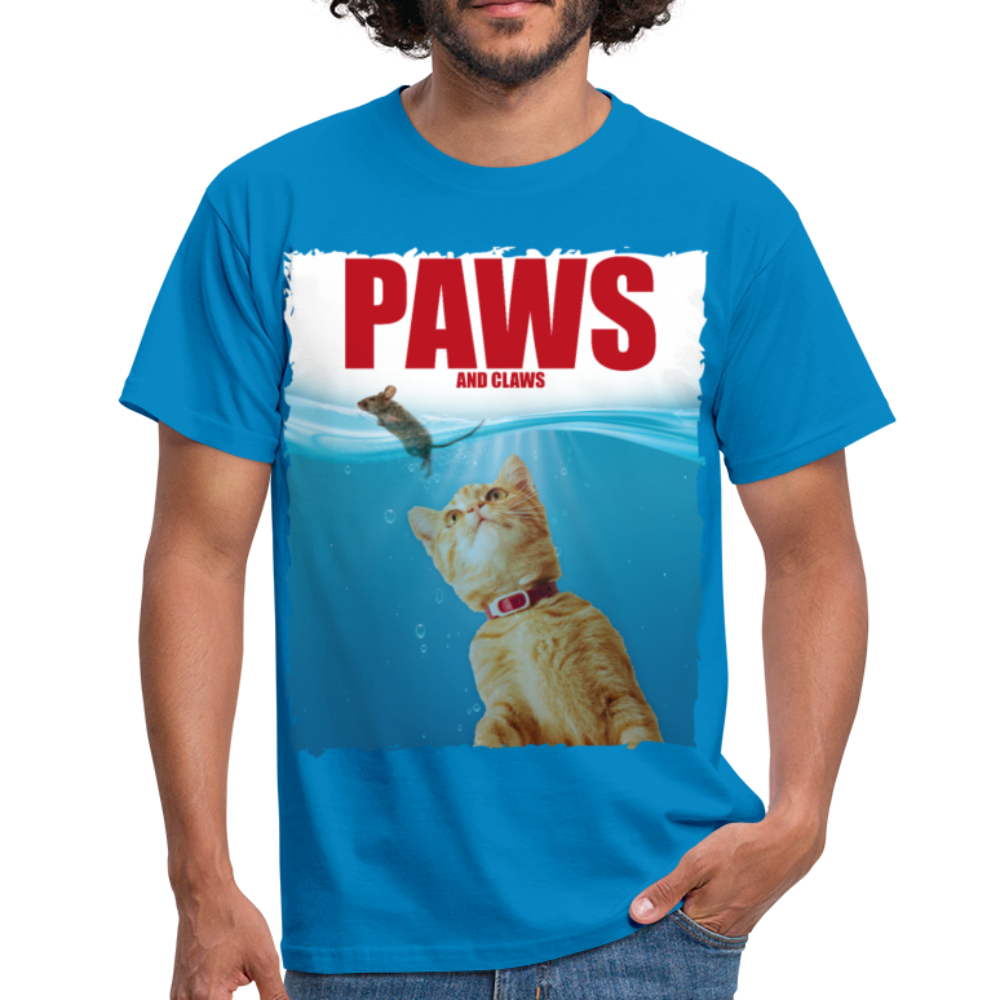 Paws Katze & Maus | Männer T-Shirt - Royalblau
