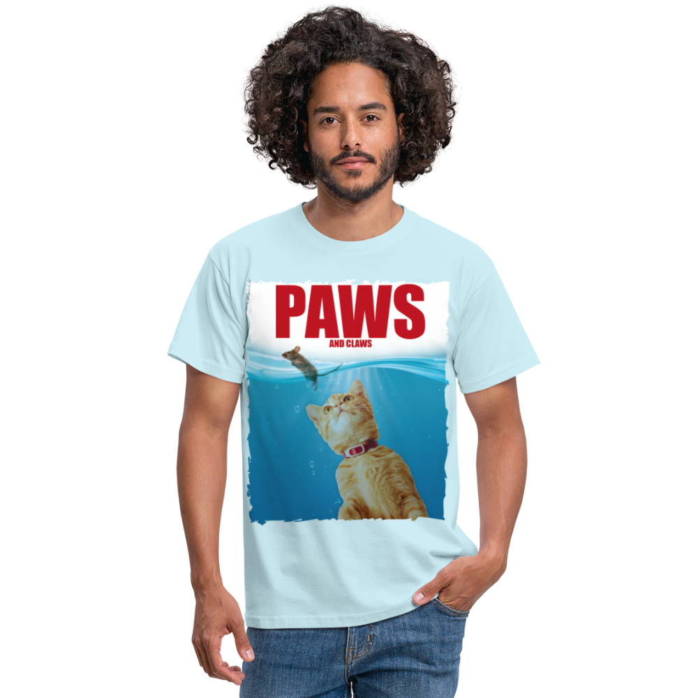 Paws Katze & Maus | Männer T-Shirt - Sky