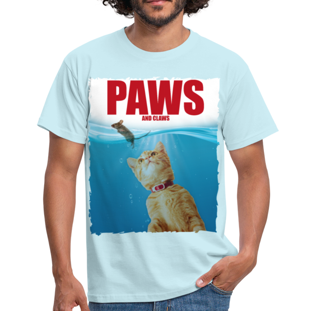 Paws Katze & Maus | Männer T-Shirt - Sky