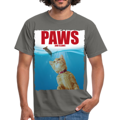 Paws Katze & Maus | Männer T-Shirt - Graphit