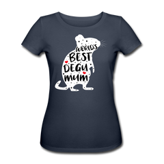 World's Best Degu Mum | Frauen Bio T-Shirt - Navy