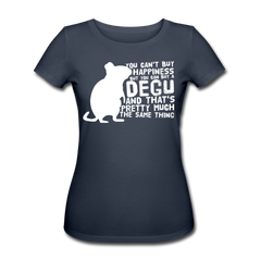 You Can't Buy Happiness Degu | Frauen Bio T-Shirt - Navy