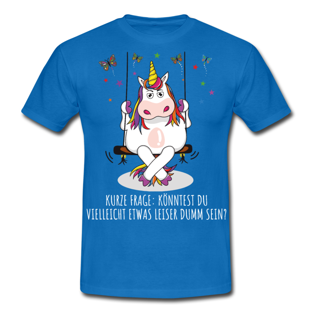 Freches Einhorn | Männer T-Shirt - Royalblau