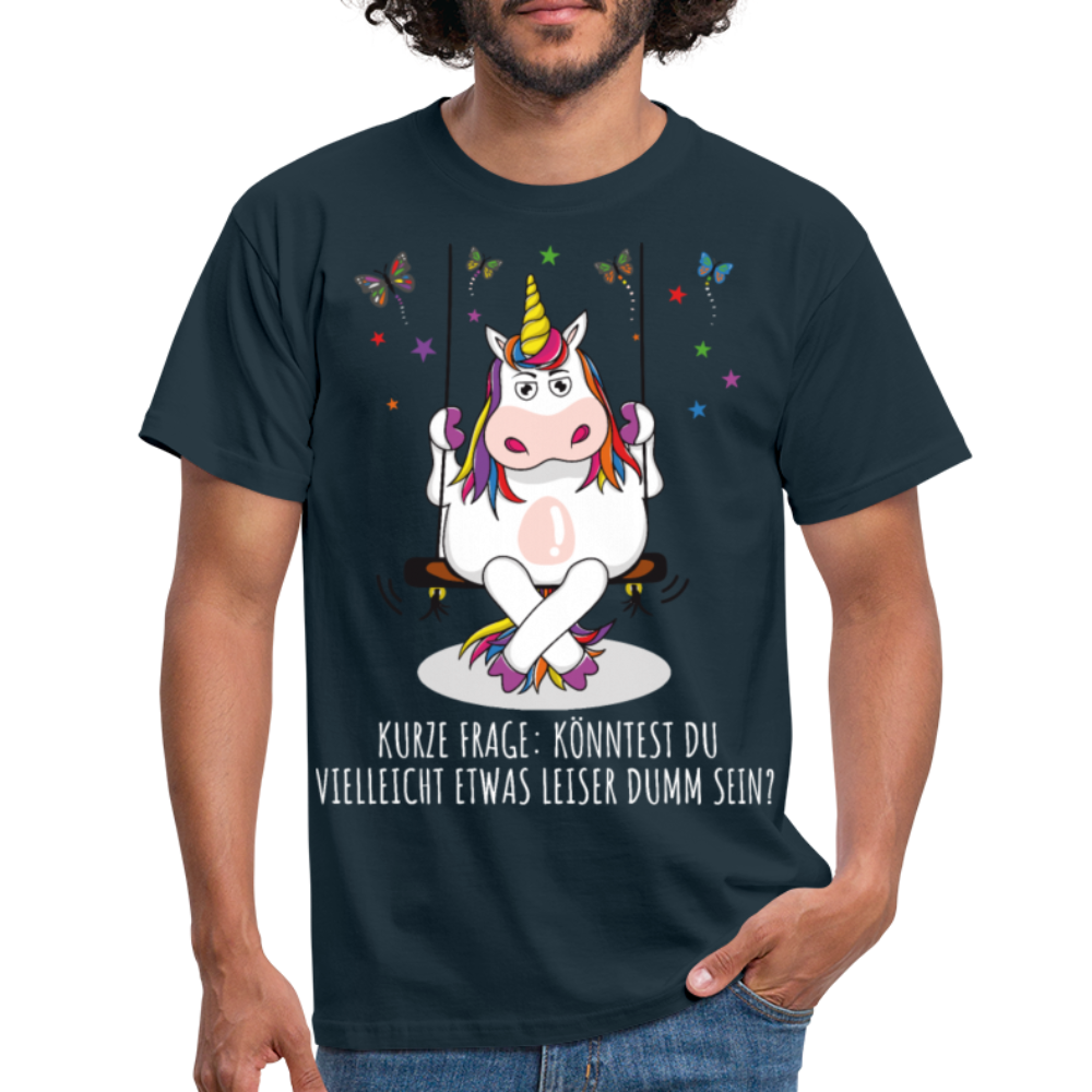 Freches Einhorn | Männer T-Shirt - Navy