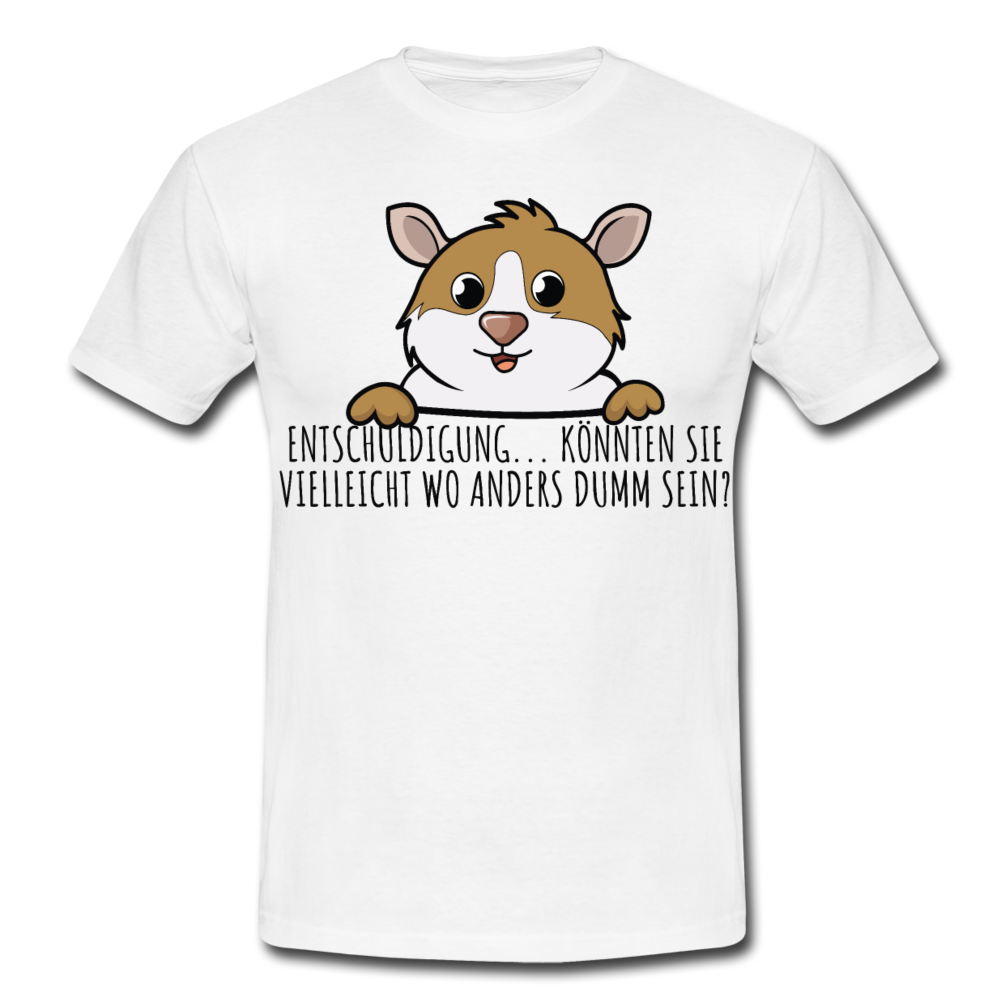 Freches Meerschweinchen | Männer T-Shirt - Weiß