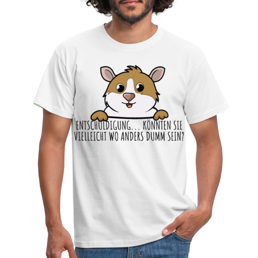 Freches Meerschweinchen | Männer T-Shirt - Weiß