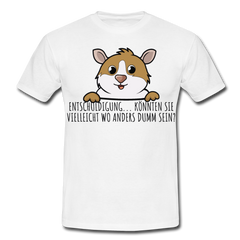 Freches Meerschweinchen | Männer T-Shirt - Weiß