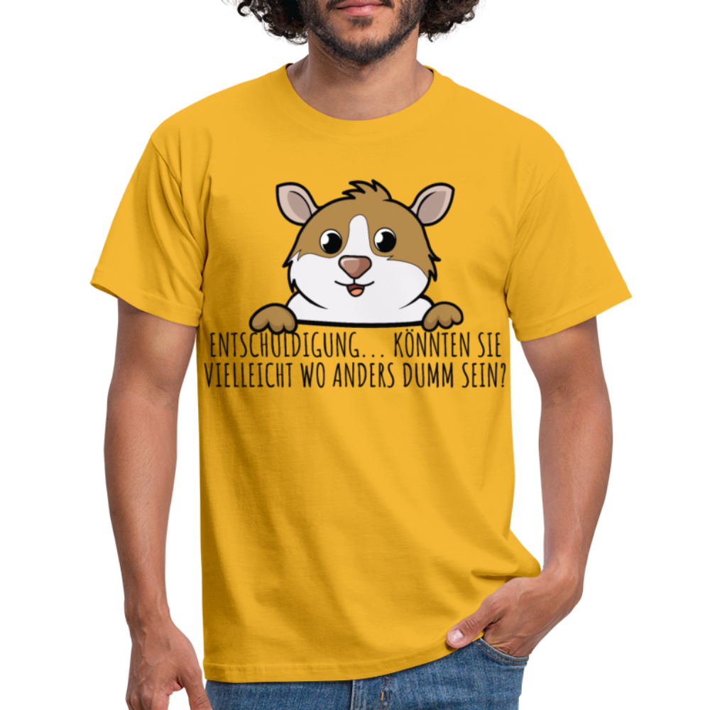 Freches Meerschweinchen | Männer T-Shirt - Gelb