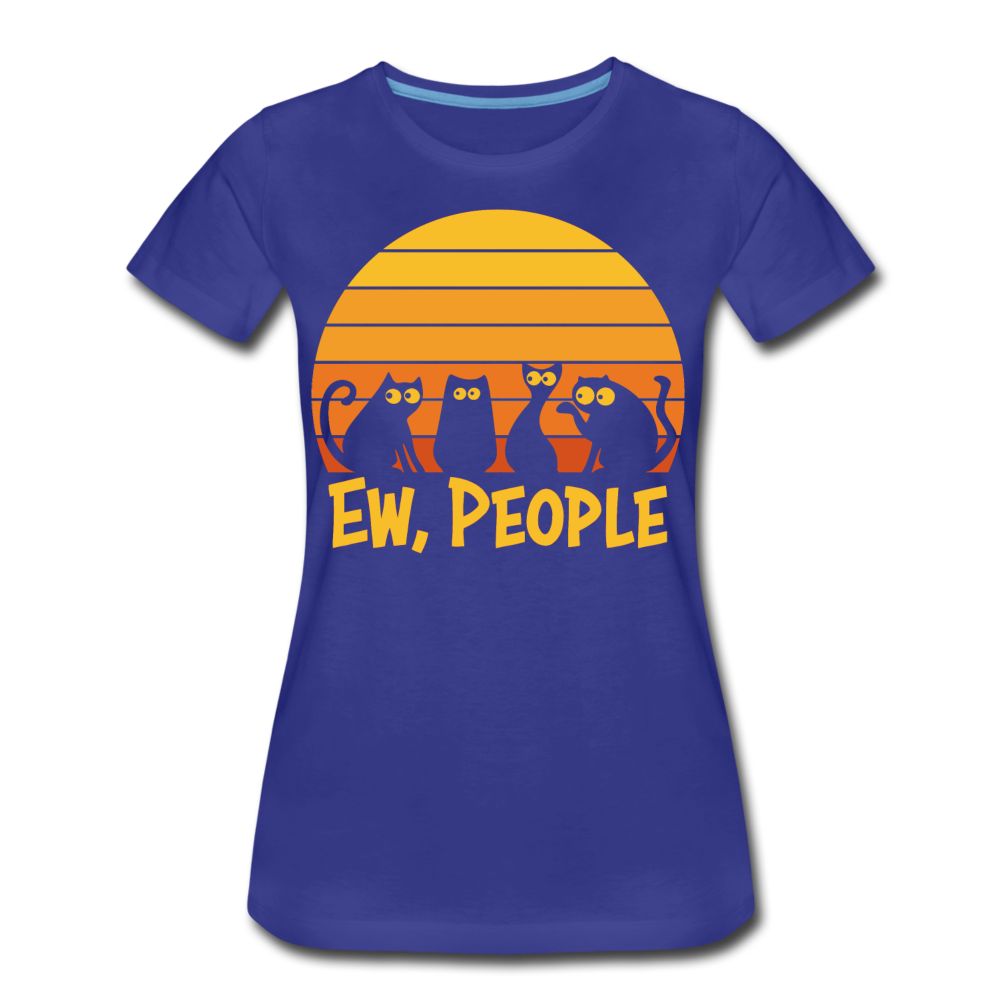 Ew People Katzen | Frauen Premium Bio T-Shirt - Königsblau