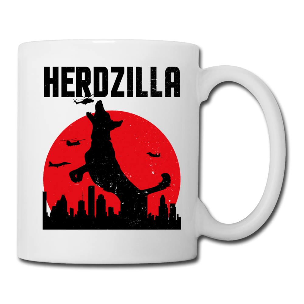 Herdzilla Lustiger Deutscher Schäferhund | Tasse - Weiß