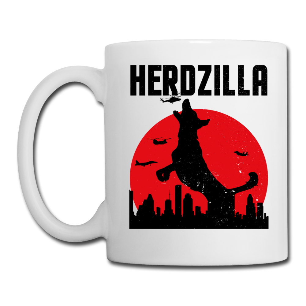 Herdzilla Lustiger Deutscher Schäferhund | Tasse - Weiß