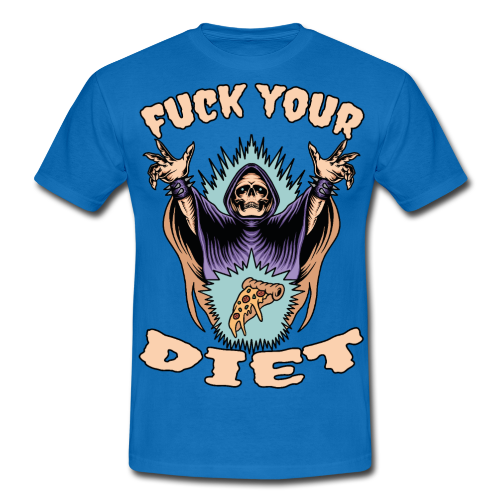Fuck your diet! | Männer T-Shirt - Royalblau