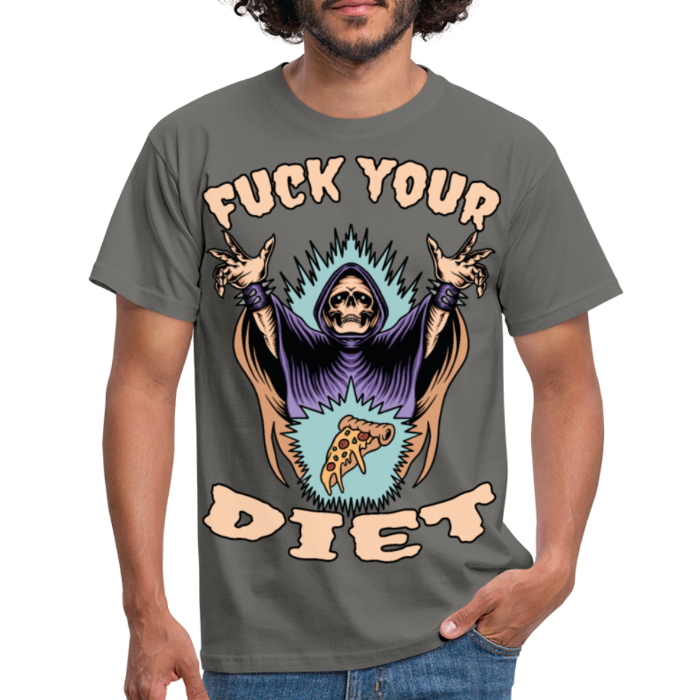Fuck your diet! | Männer T-Shirt - Graphit