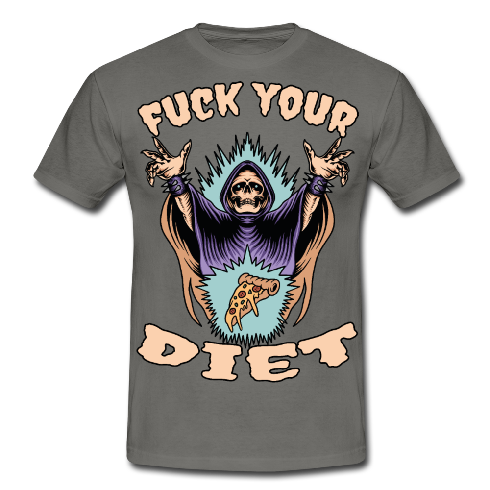 Fuck your diet! | Männer T-Shirt - Graphit