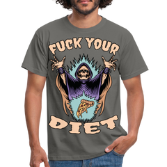 Fuck your diet! | Männer T-Shirt - Graphit