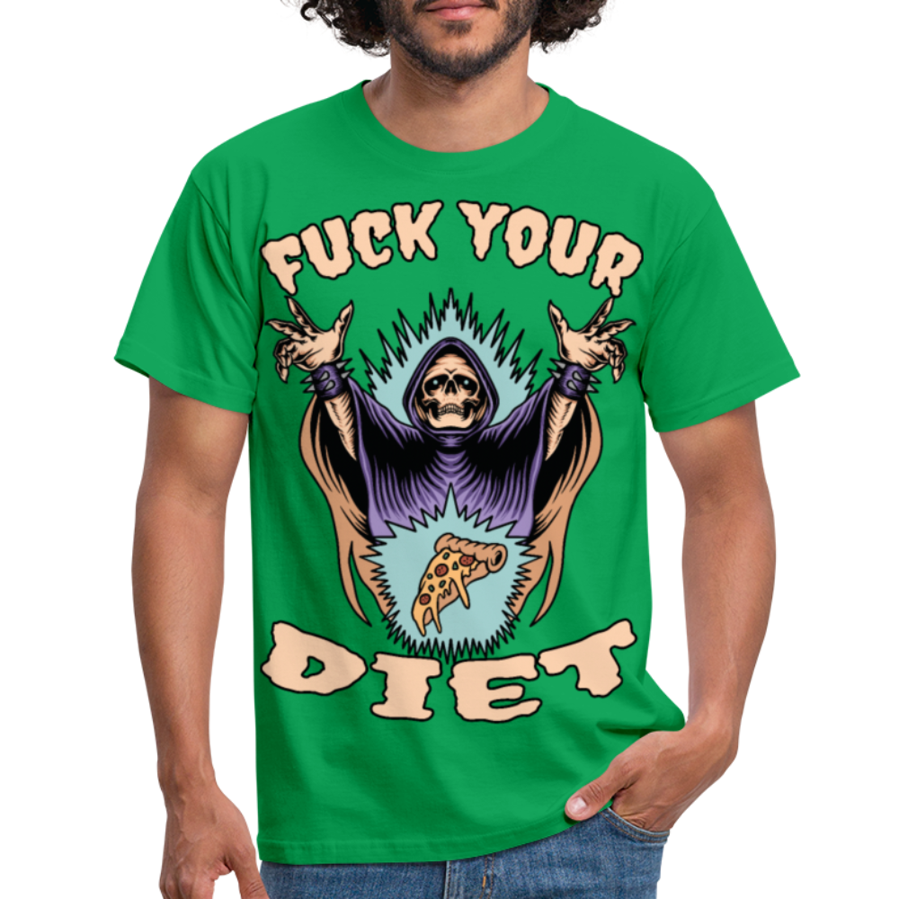 Fuck your diet! | Männer T-Shirt - Kelly Green
