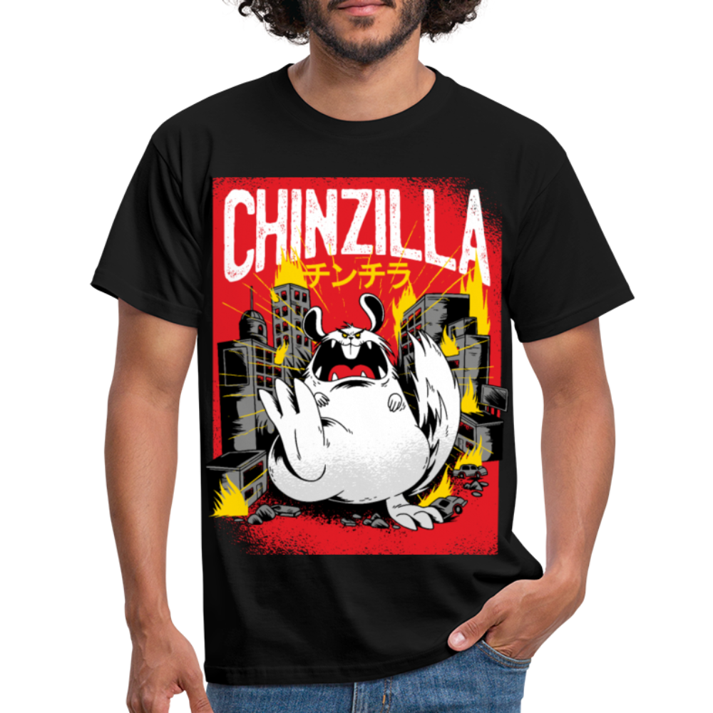 Chinzilla | Männer T-Shirt - Schwarz