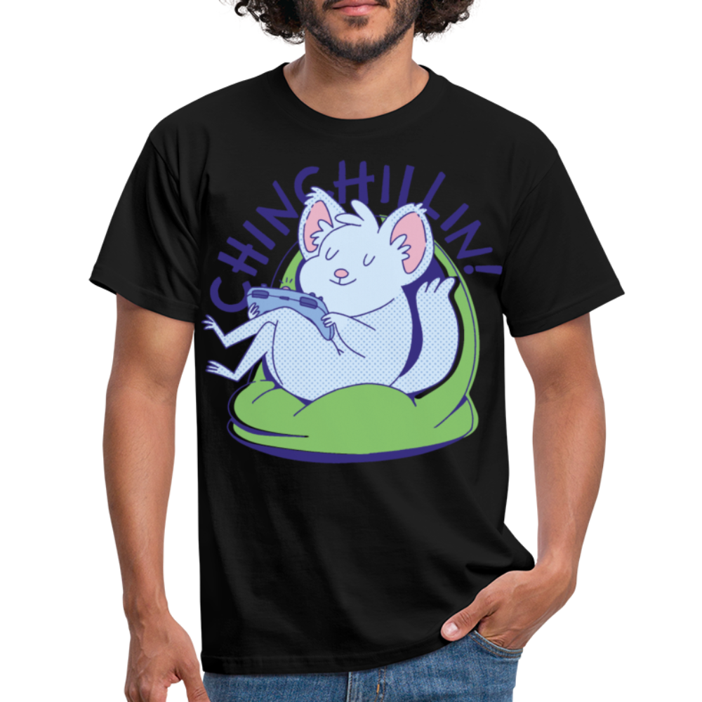 Chinchillin Chinchilla | Männer T-Shirt - Schwarz
