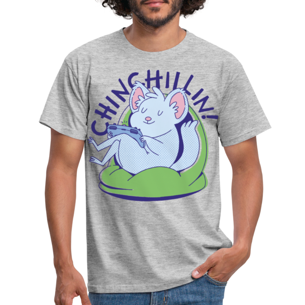Chinchillin Chinchilla | Männer T-Shirt - Grau meliert