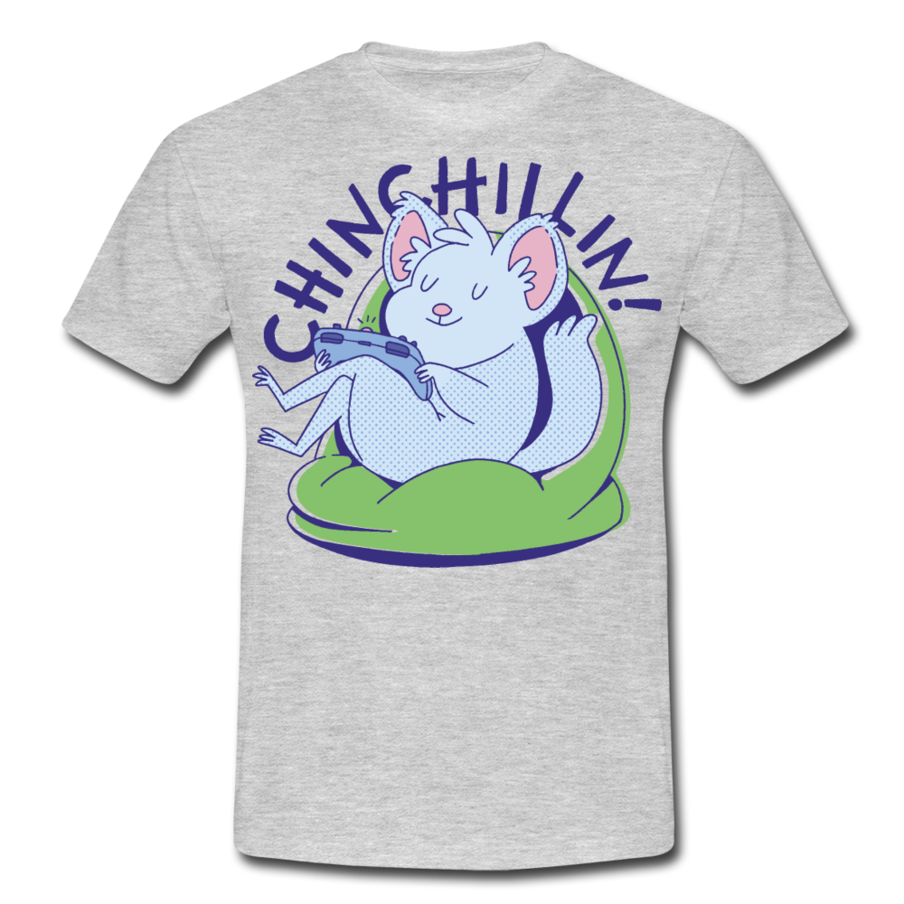 Chinchillin Chinchilla | Männer T-Shirt - Grau meliert