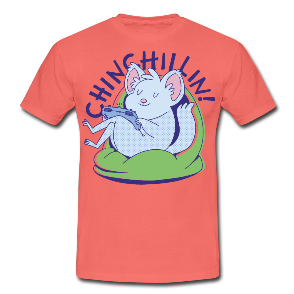 Chinchillin Chinchilla | Männer T-Shirt - Koralle