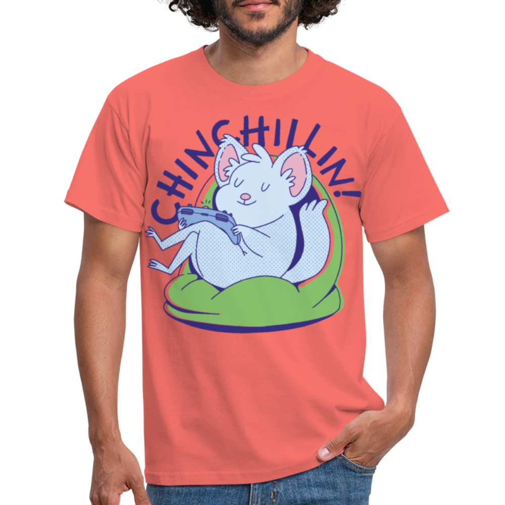 Chinchillin Chinchilla | Männer T-Shirt - Koralle