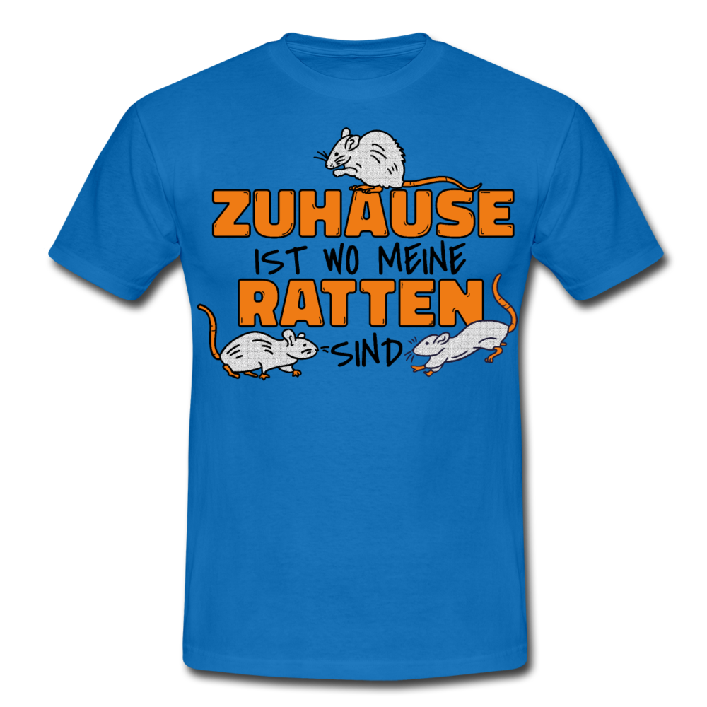 Zuhaus ist wo meine Ratten sind | Männer T-Shirt - Royalblau