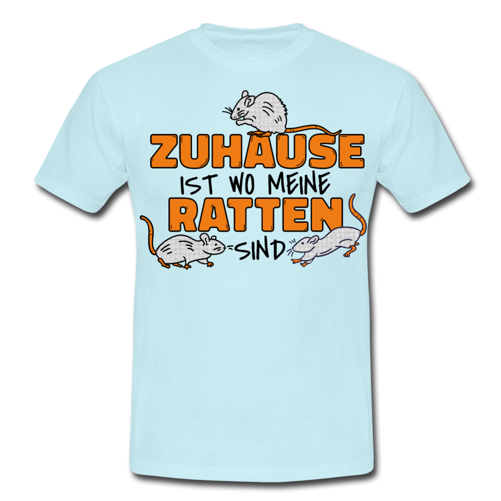 Zuhaus ist wo meine Ratten sind | Männer T-Shirt - Sky