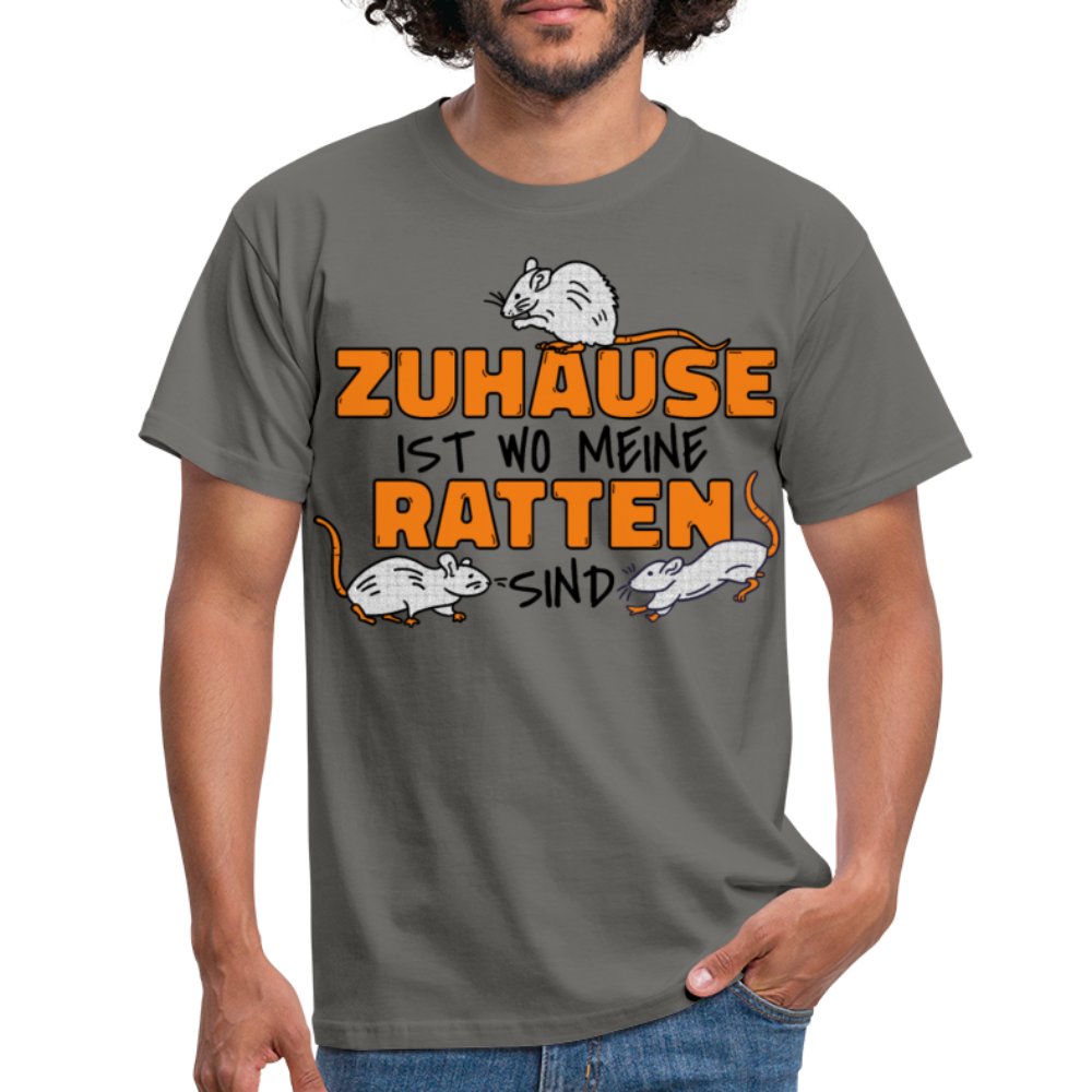 Zuhaus ist wo meine Ratten sind | Männer T-Shirt - Graphit