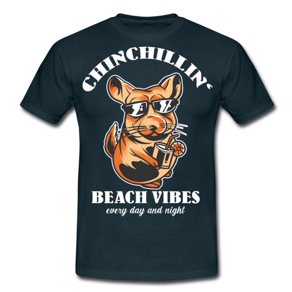 Chinchillin Beach Vibes | Männer T-Shirt - Navy
