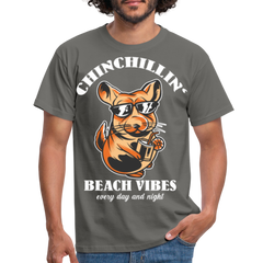Chinchillin Beach Vibes | Männer T-Shirt - Graphit