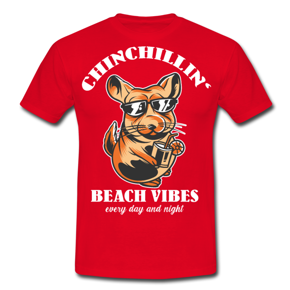 Chinchillin Beach Vibes | Männer T-Shirt - Rot