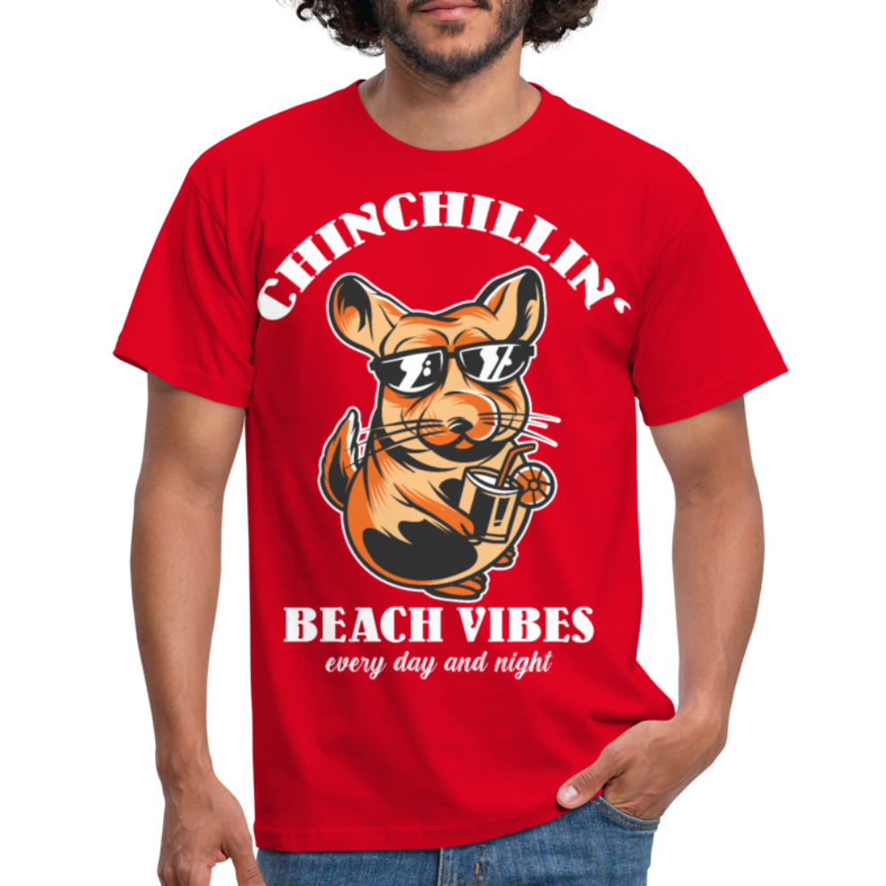 Chinchillin Beach Vibes | Männer T-Shirt - Rot