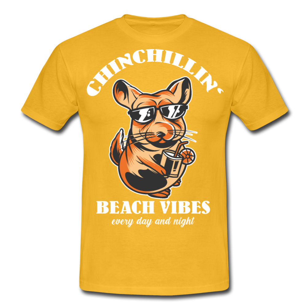 Chinchillin Beach Vibes | Männer T-Shirt - Gelb