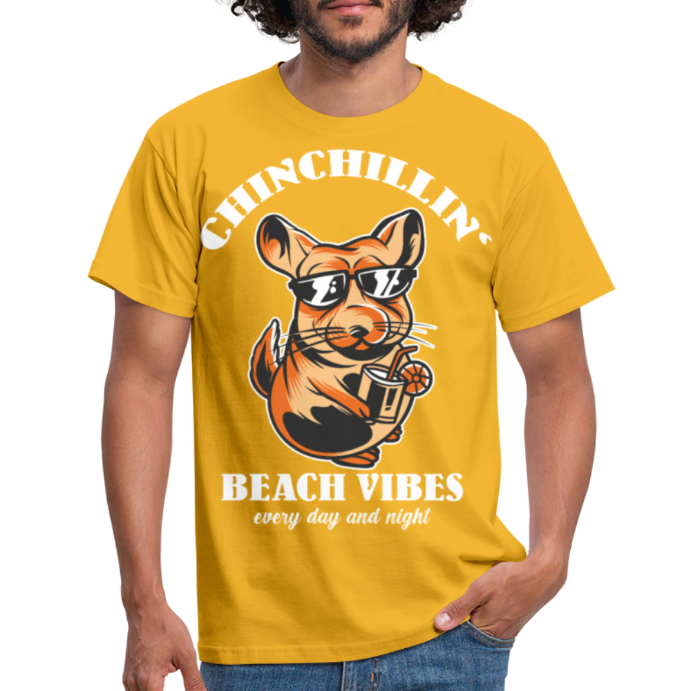 Chinchillin Beach Vibes | Männer T-Shirt - Gelb