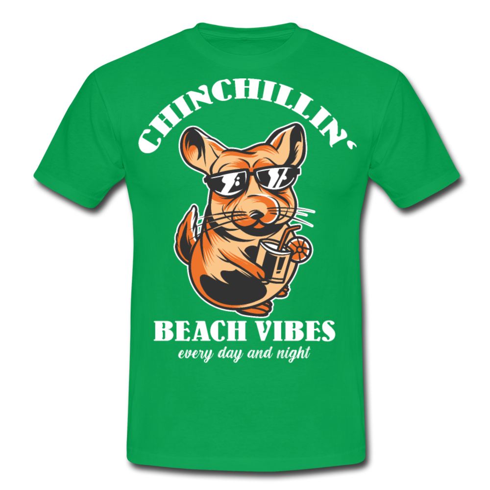 Chinchillin Beach Vibes | Männer T-Shirt - Kelly Green