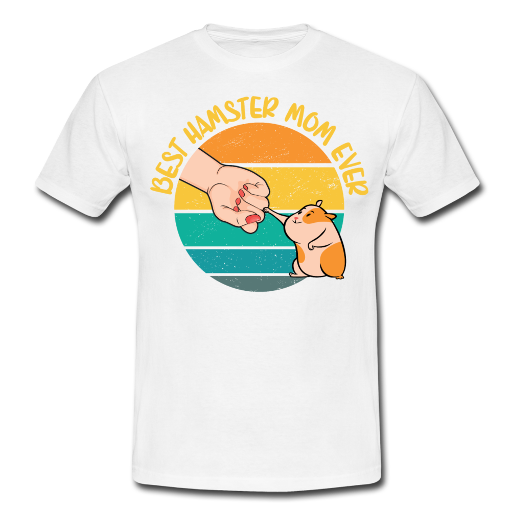 Best Hamster Mum Ever | Männer T-Shirt - Weiß