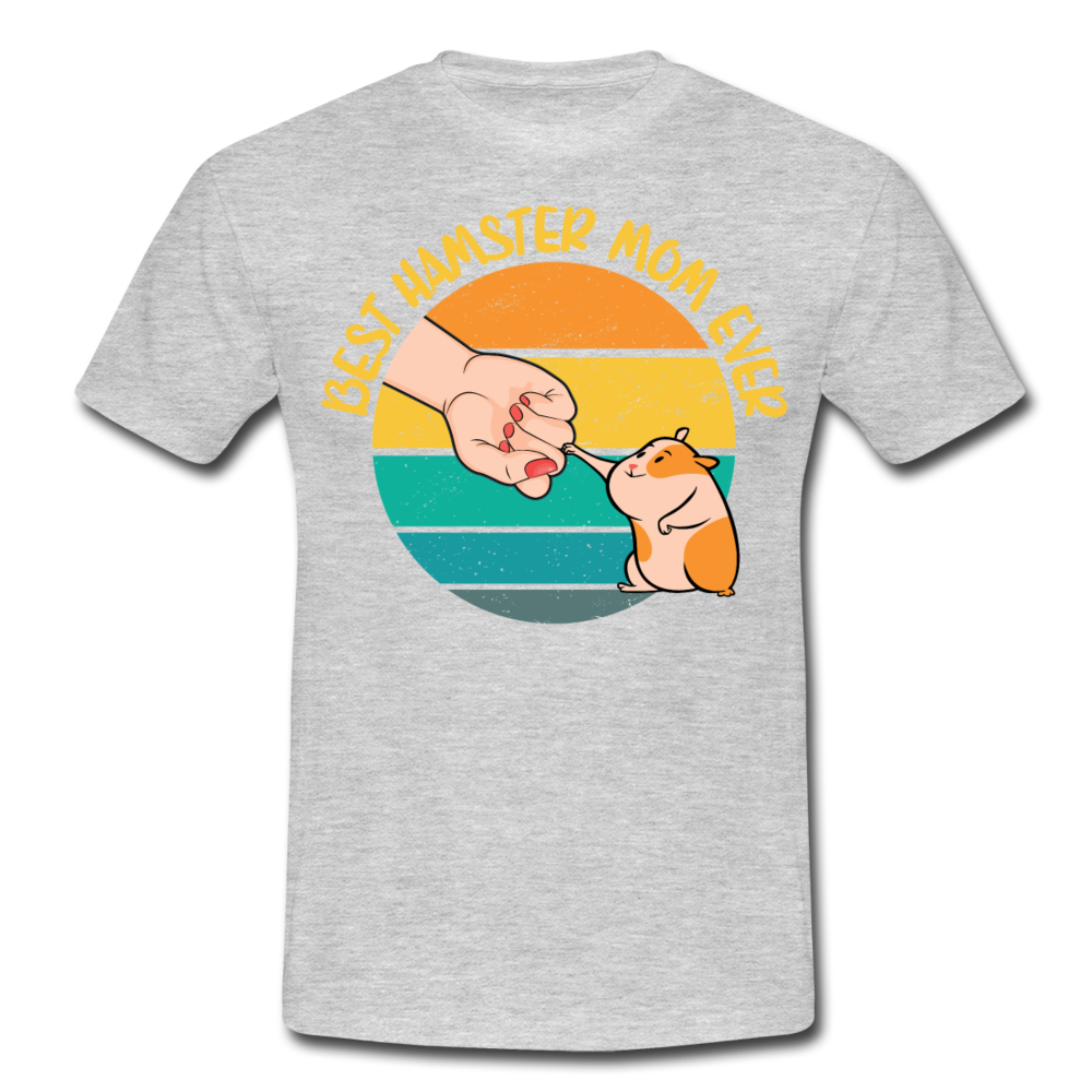 Best Hamster Mum Ever | Männer T-Shirt - Grau meliert