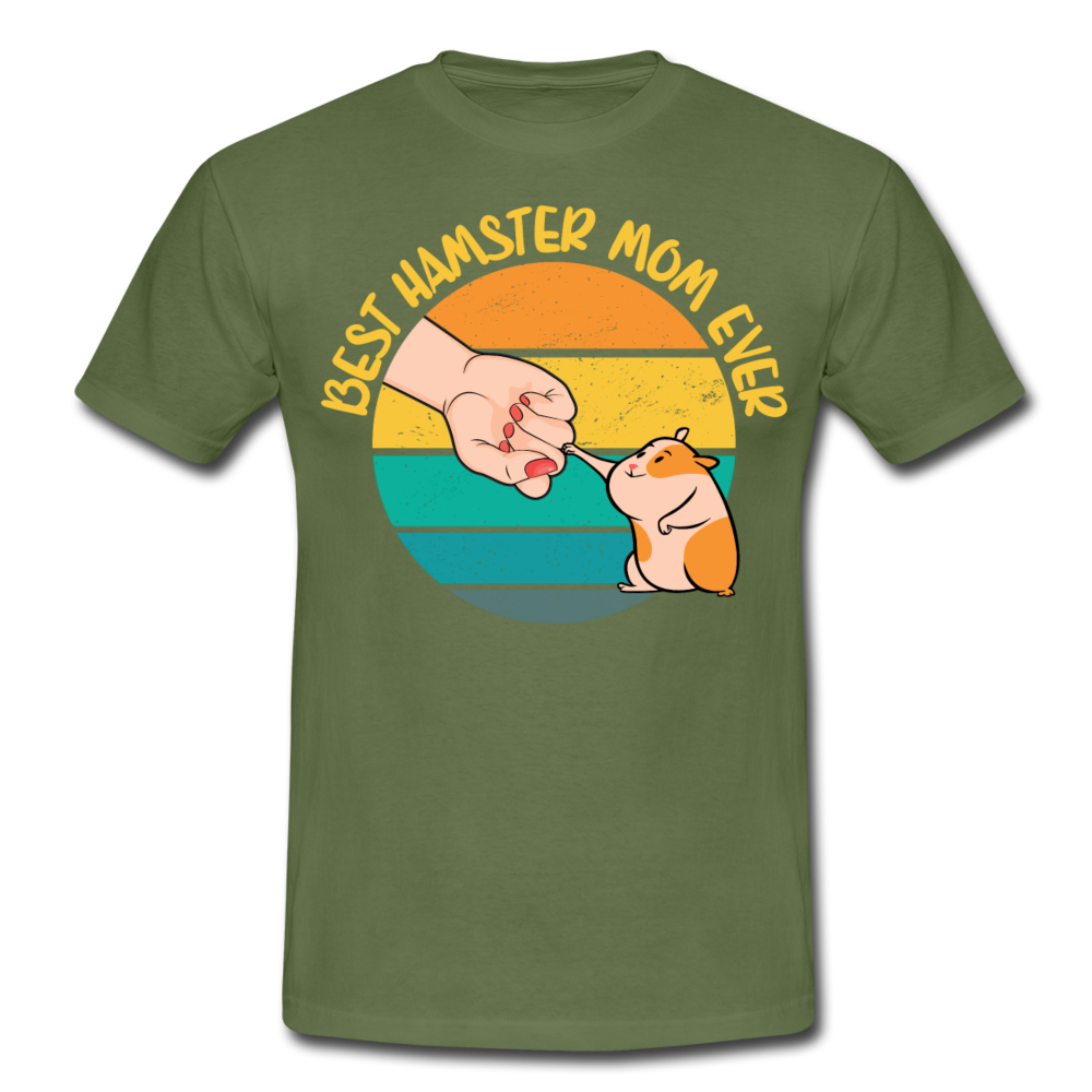 Best Hamster Mum Ever | Männer T-Shirt - Militärgrün