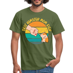 Best Hamster Mum Ever | Männer T-Shirt - Militärgrün