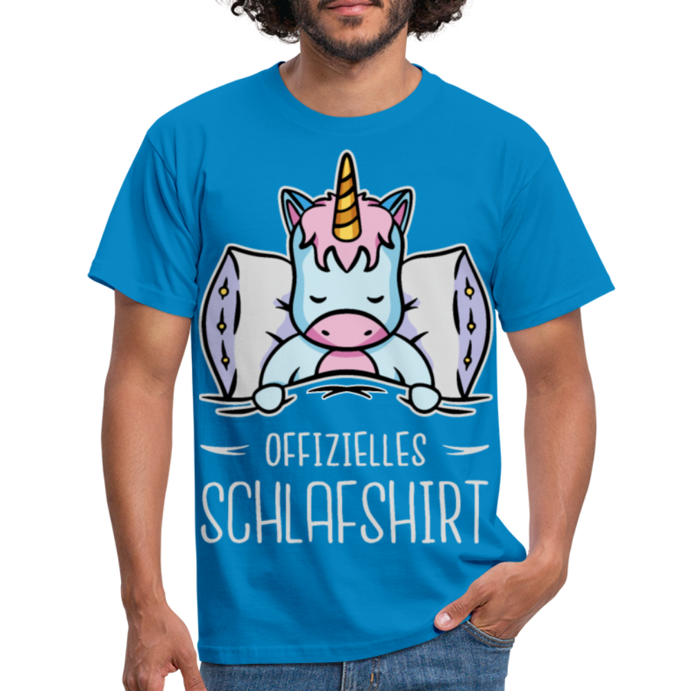 Offizielles Schlafshirt Einhorn | Männer T-Shirt - Royalblau