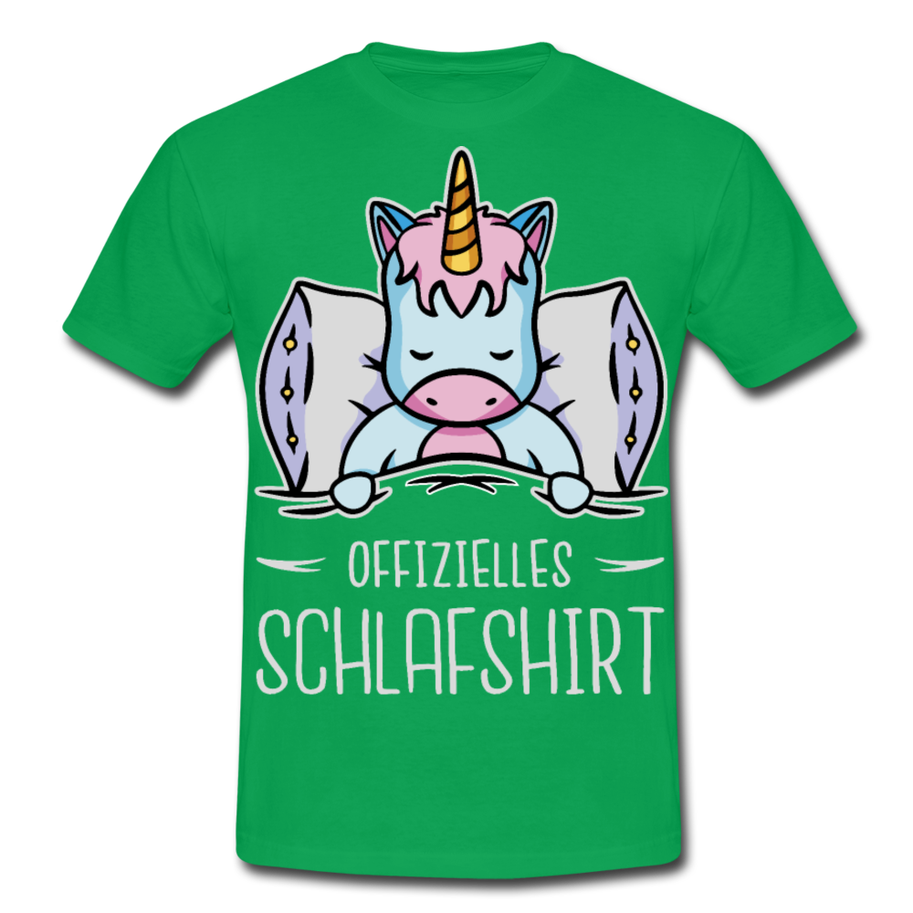 Offizielles Schlafshirt Einhorn | Männer T-Shirt - Kelly Green
