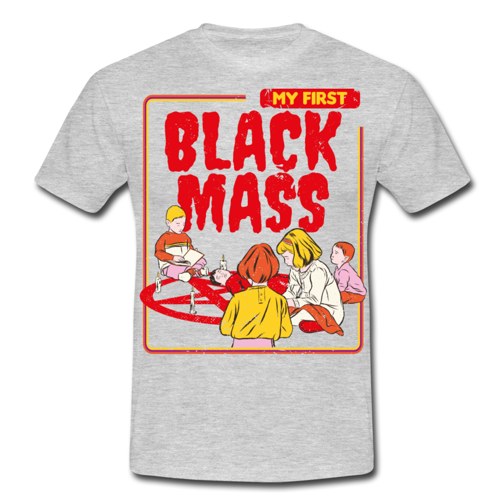 My First Black Mass Kinder | Männer T-Shirt - Grau meliert